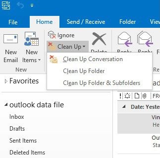 outlook 2019 duplicate email remover